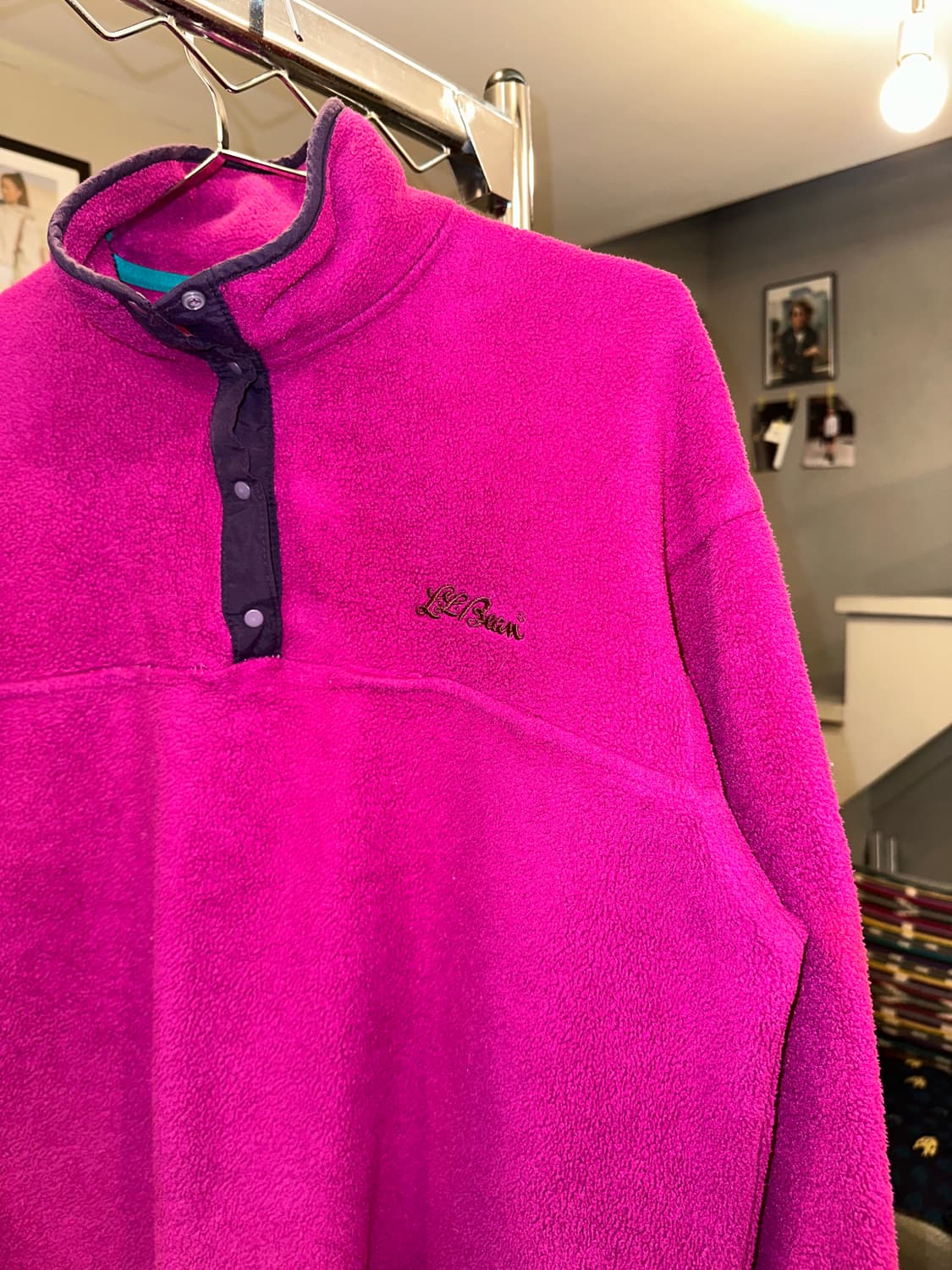 90’s LL Bean 4-button color  fleecewear 상품이미지5