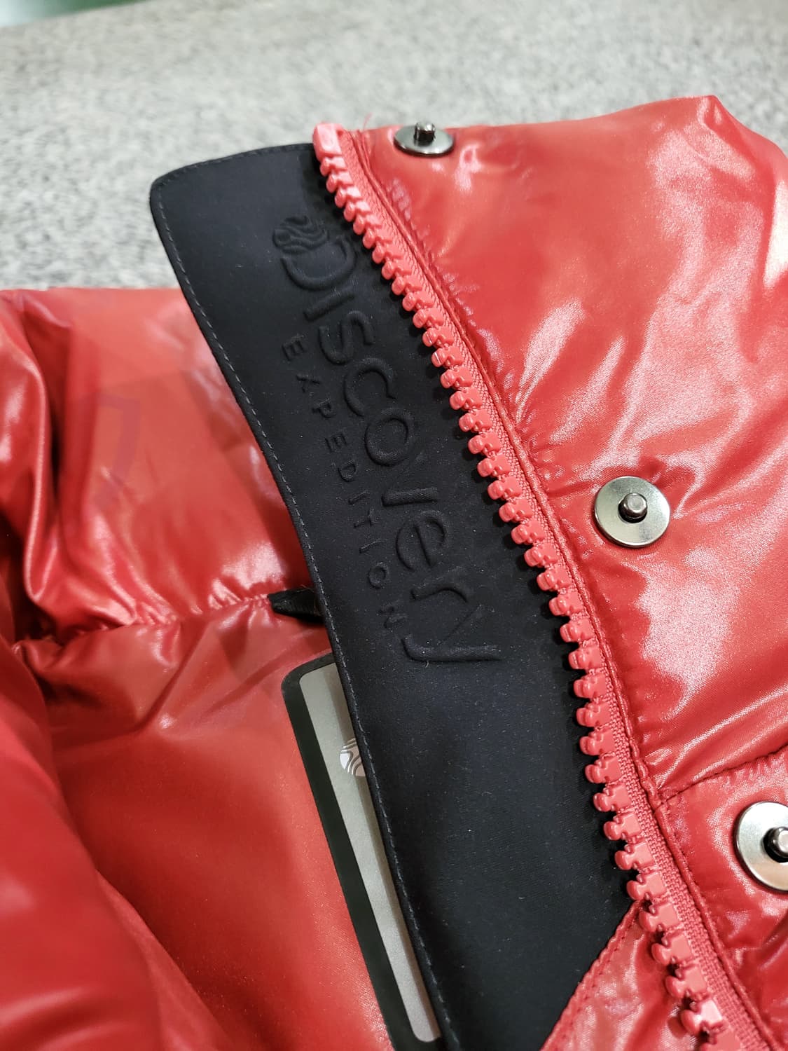 디스커버리 다홍색(Coral) 롱 패딩 상품이미지7