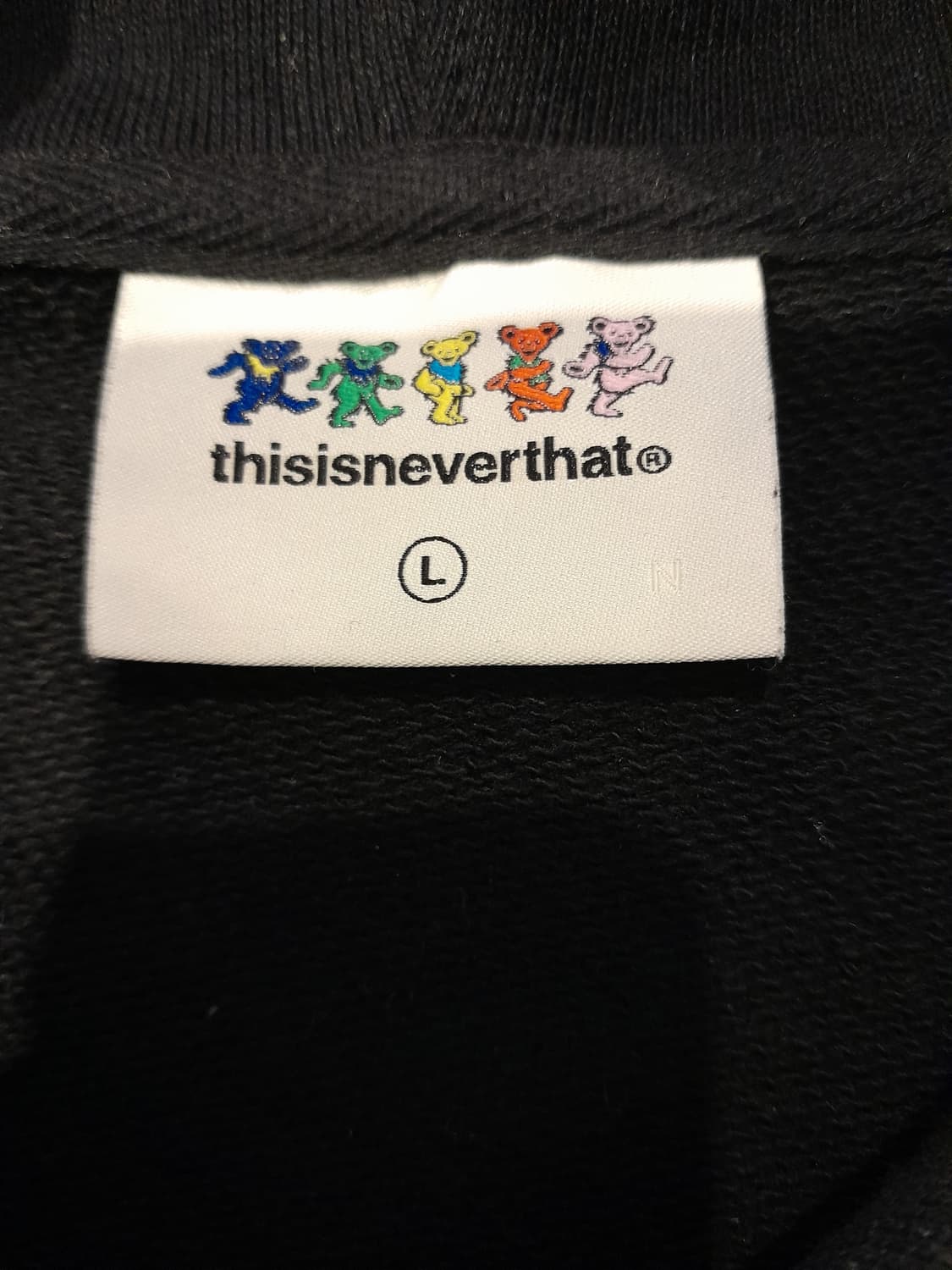 💥디스이즈네버댓 X 그레이트풀데드 후드 블랙 (L) 상품이미지5