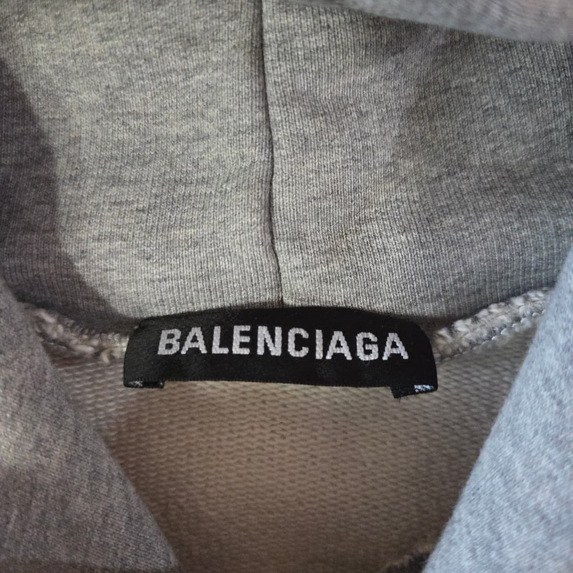 발렌시아가 오버 짐웨어 후드티 M 그레이 상품이미지7