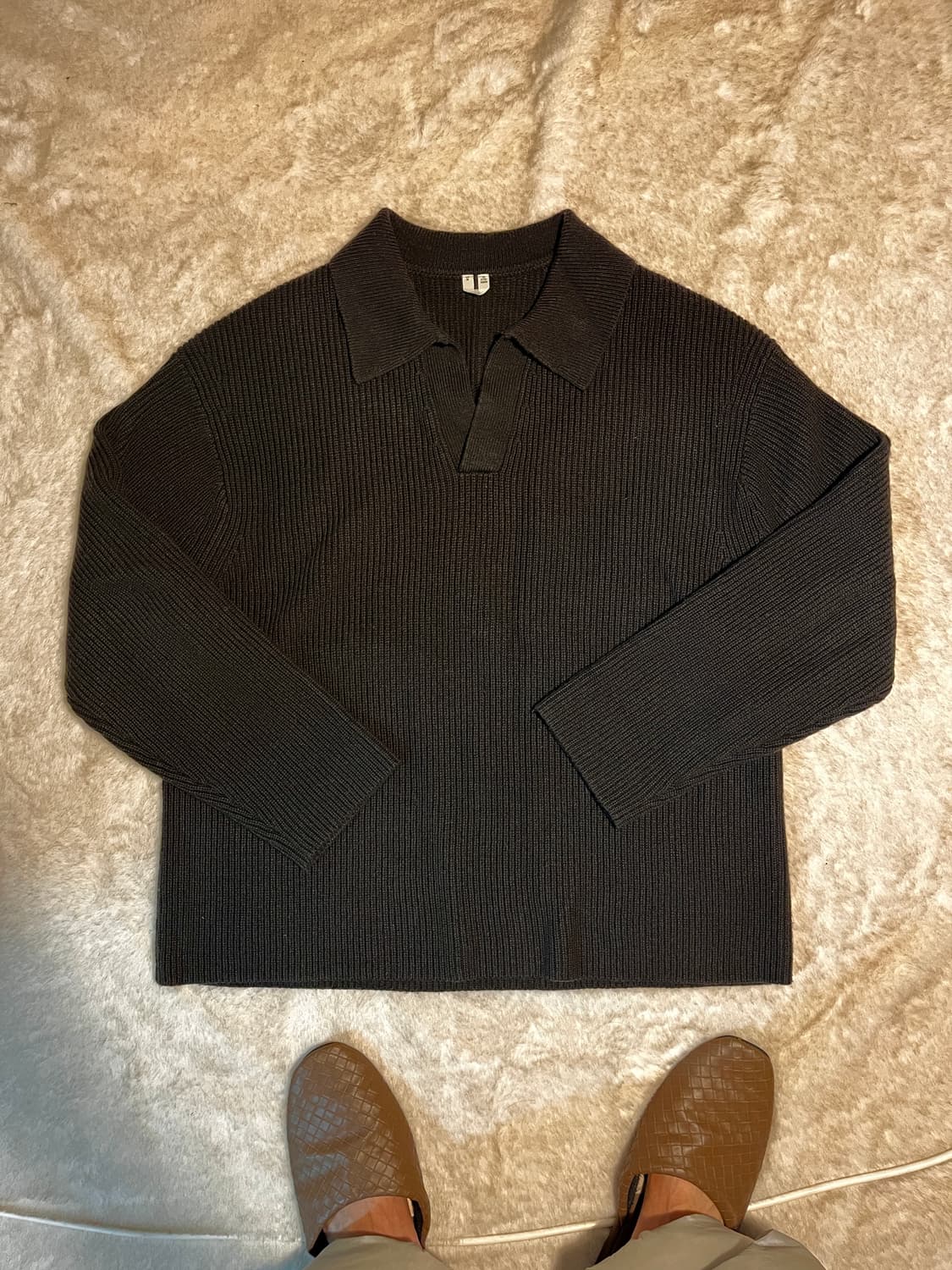 아르켓 니트 폴로 점퍼 M사이즈 상품이미지5