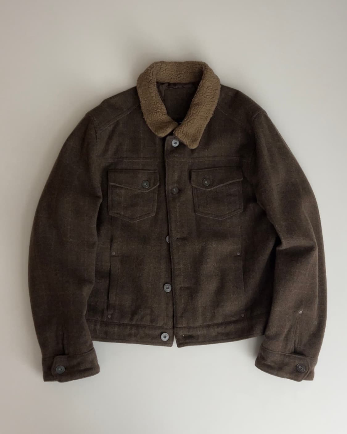 갭 울 체크 트러커 자켓 L 상품이미지1