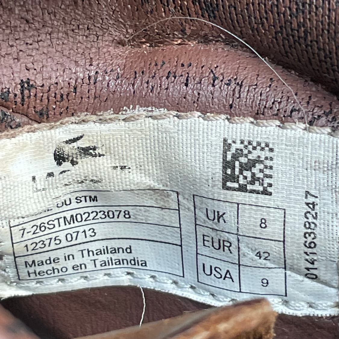 라코스테 가죽 남성 워커 부츠 270 상품이미지8