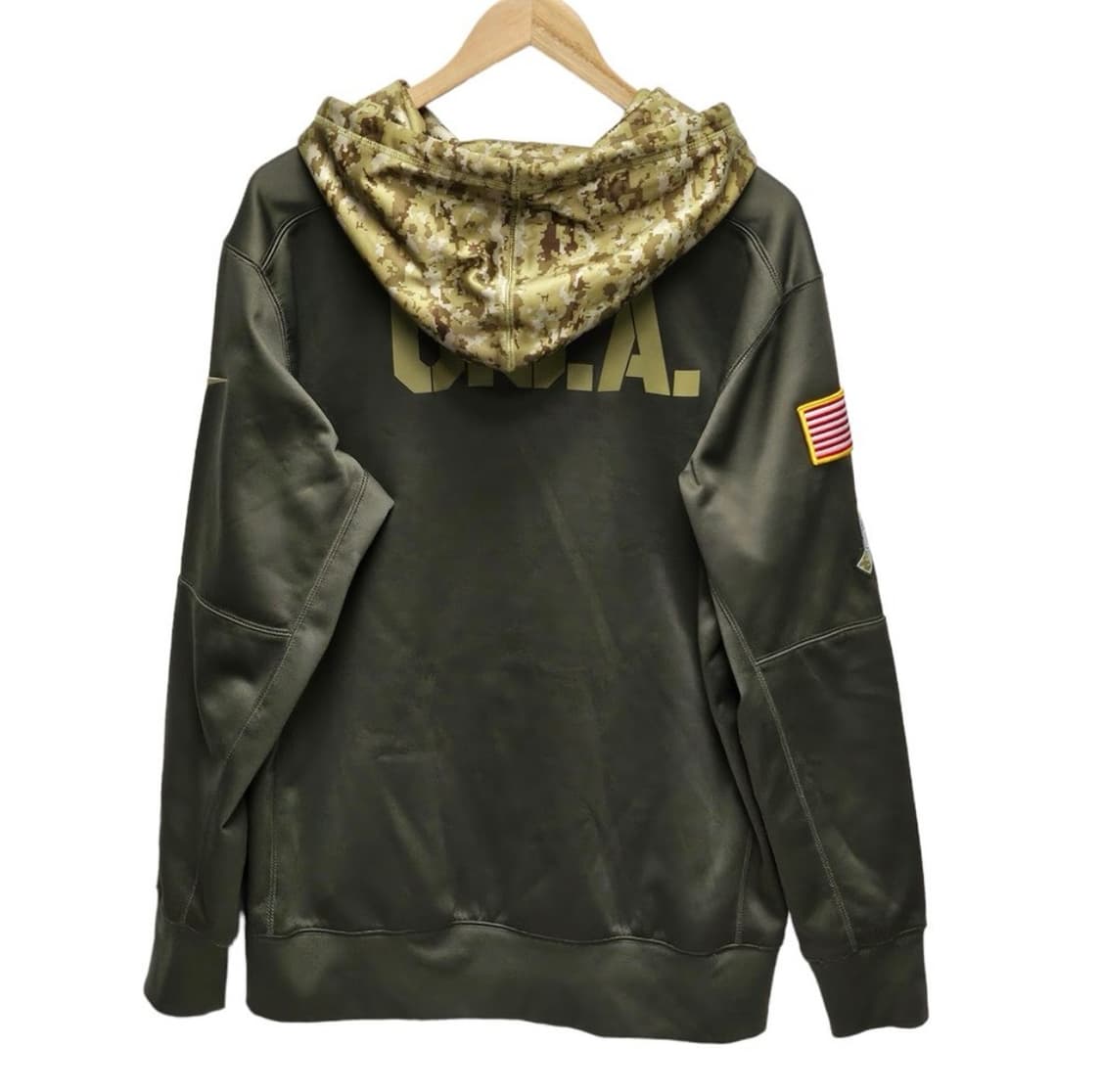 [L] 나이키×NFL USA 카키 후드 밀리터리 디테일 상품이미지4