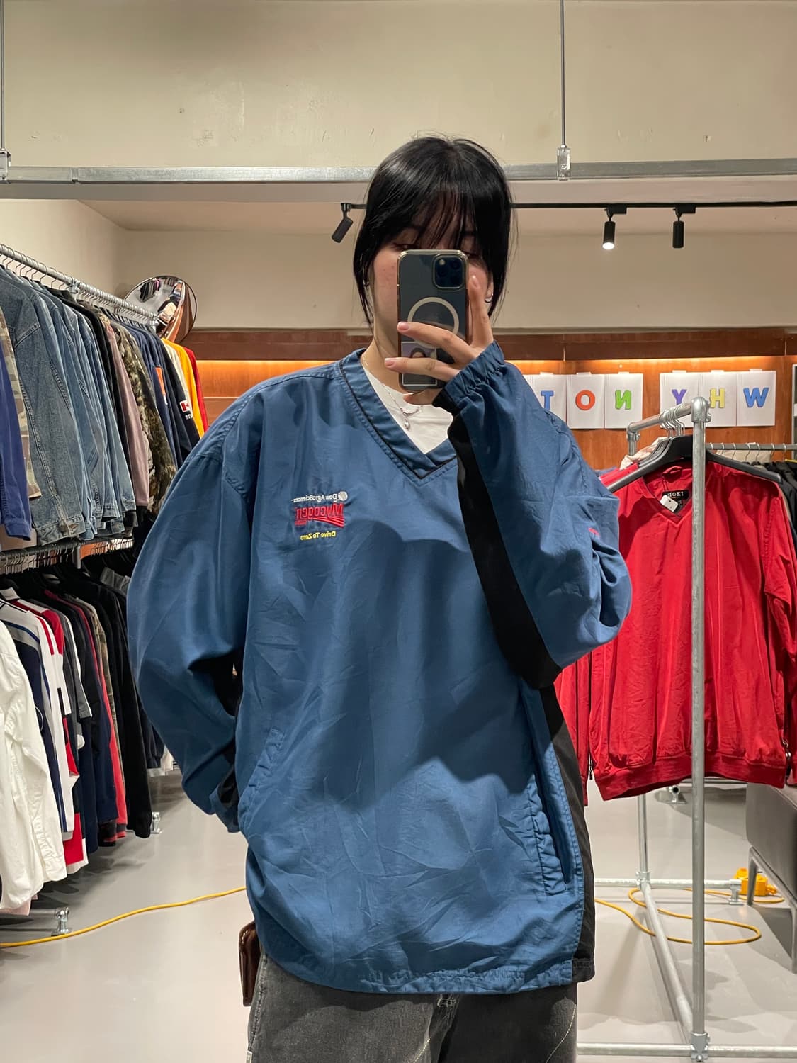 빈티지 바람막이 웜업 상품이미지1