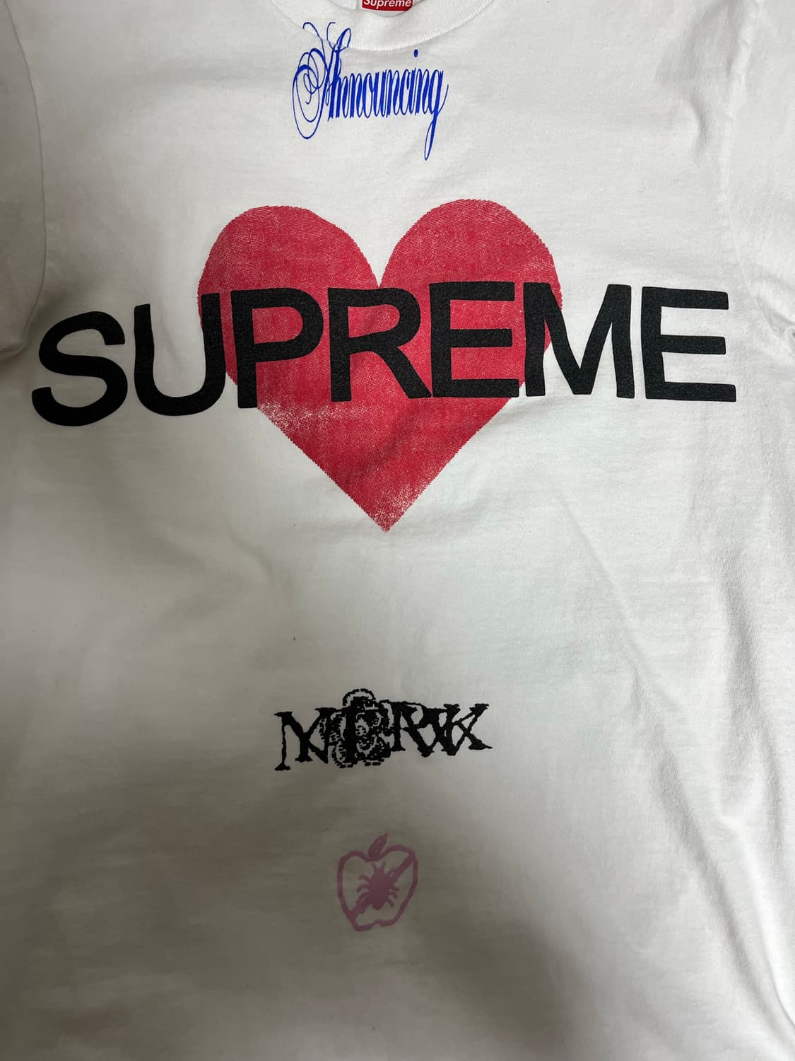 슈프림 어나운싱 화이트 상품이미지2
