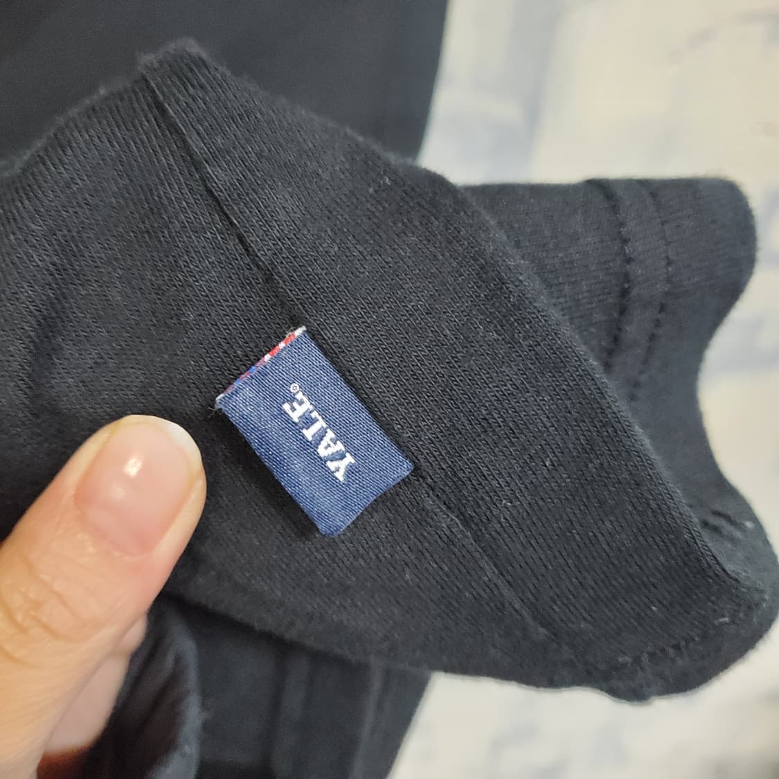 예일 YALE 블랙 반팔 티셔츠 상품이미지4