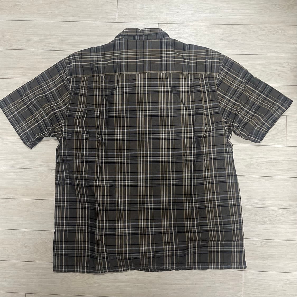 카키스 MADRAS CHECK S/S SHIRT (BLACK/L사이즈) 상품이미지3