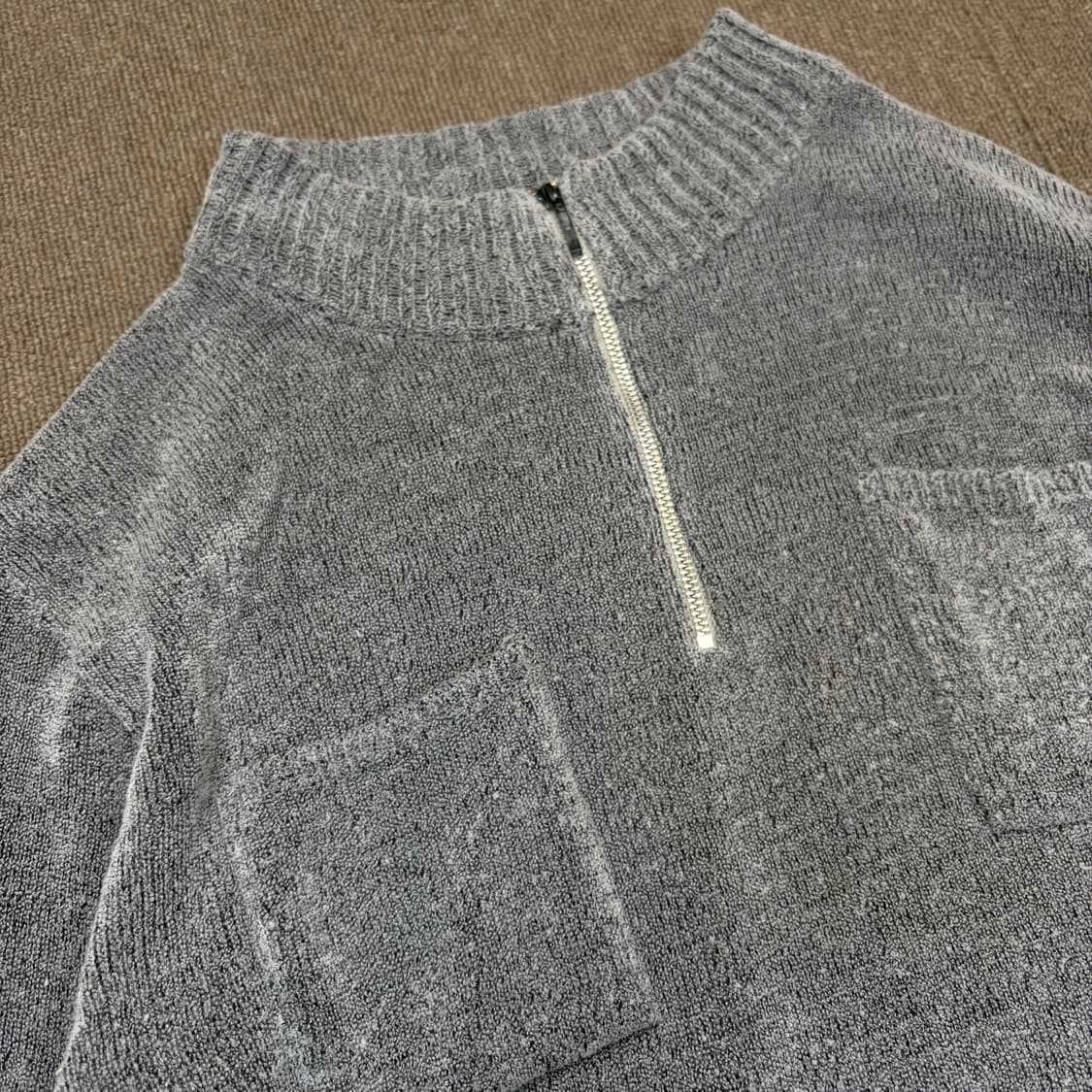 POUR QUOI japan 우먼스 반집업 탑  상품이미지2