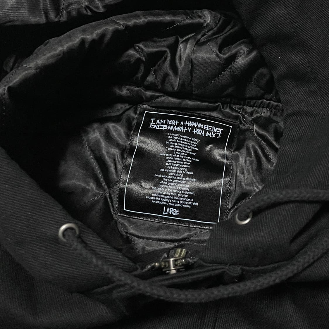아임낫어휴먼비잉 패치 후드 자켓 상품이미지6