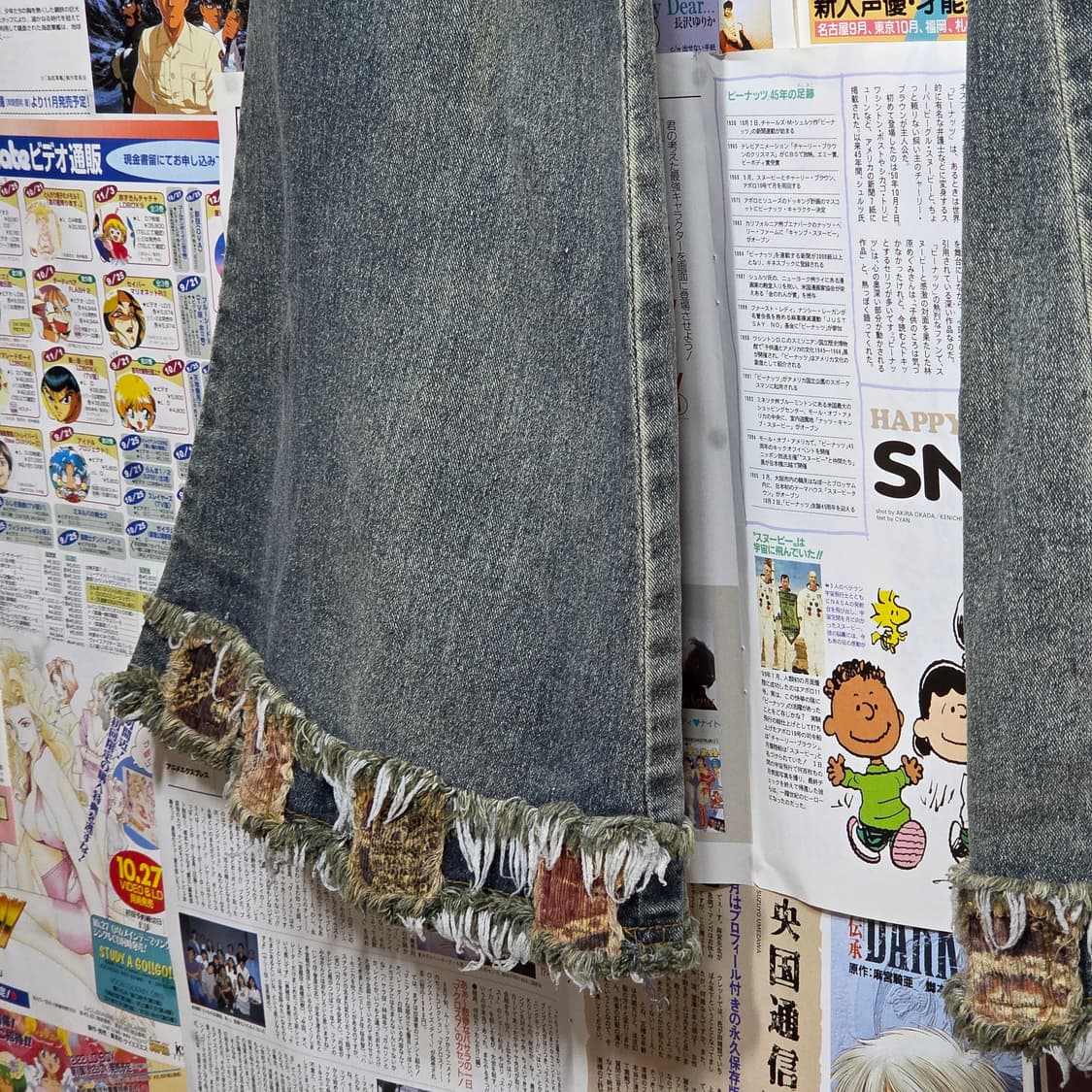 그런지 웨스턴 로우라이즈 부츠컷 데님 팬츠 상품이미지4