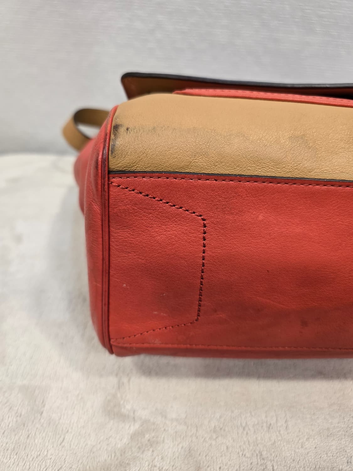 코치 삼색 레더 토트백 숄더백 태슬 장식 가방 상품이미지6