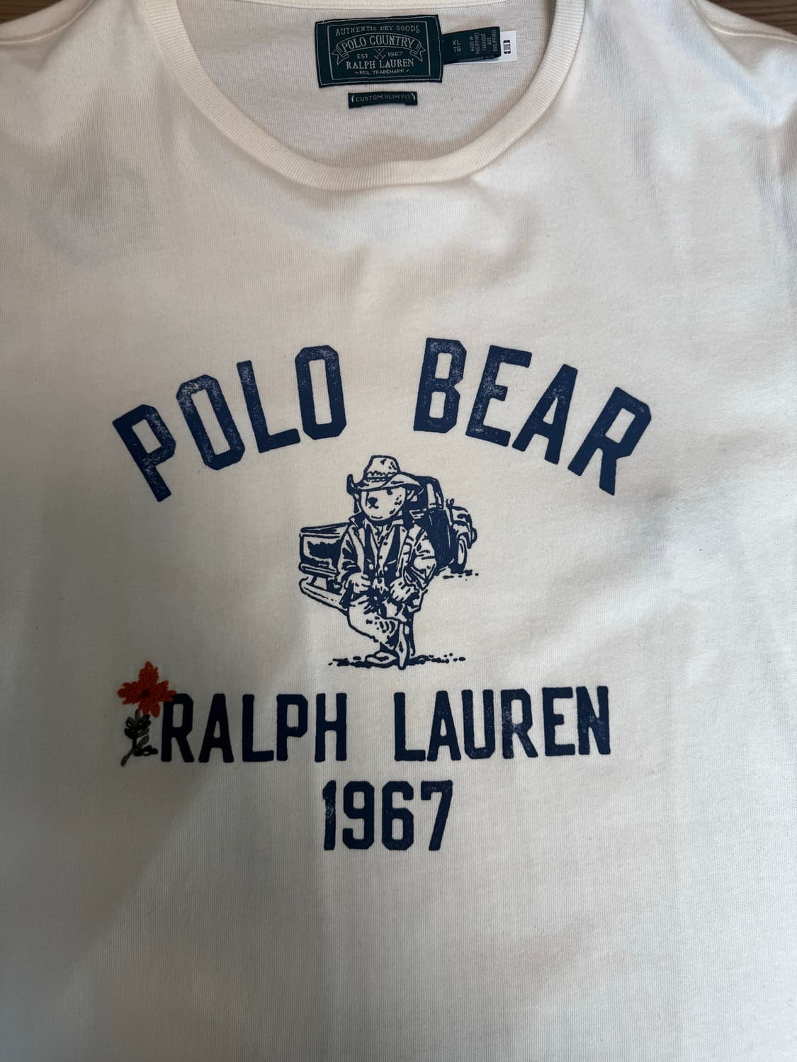 폴로 랄프로렌 컨트리 폴로베어 반팔티 화이트 XL 상품이미지3