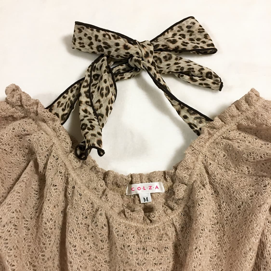 colza 콜자 레오파드 홀터탑 오네가루 상품이미지4