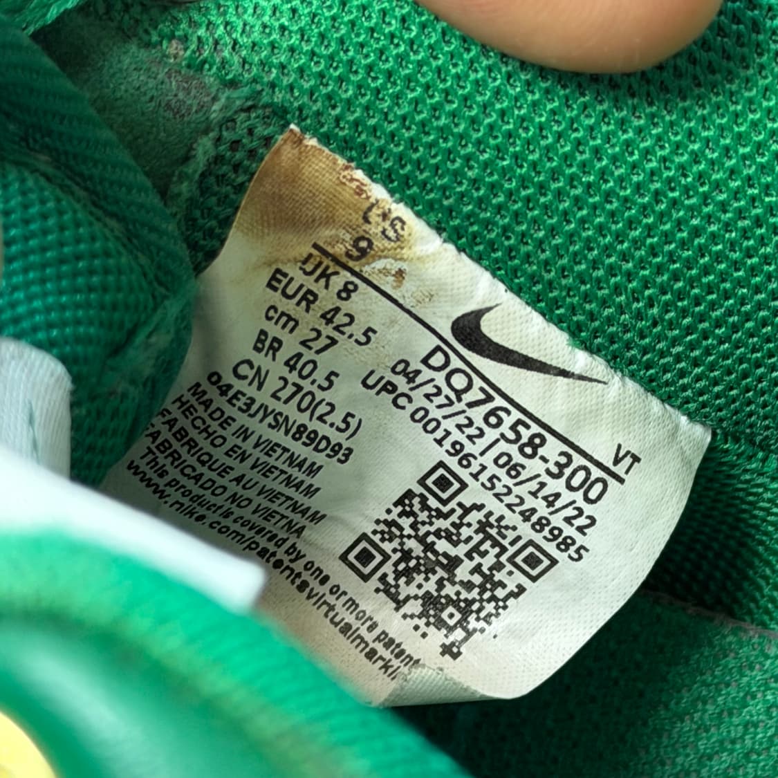 나이키 에어포스 1 07 Lv8 40주년 기념팩 말라카이트 270 상품이미지7