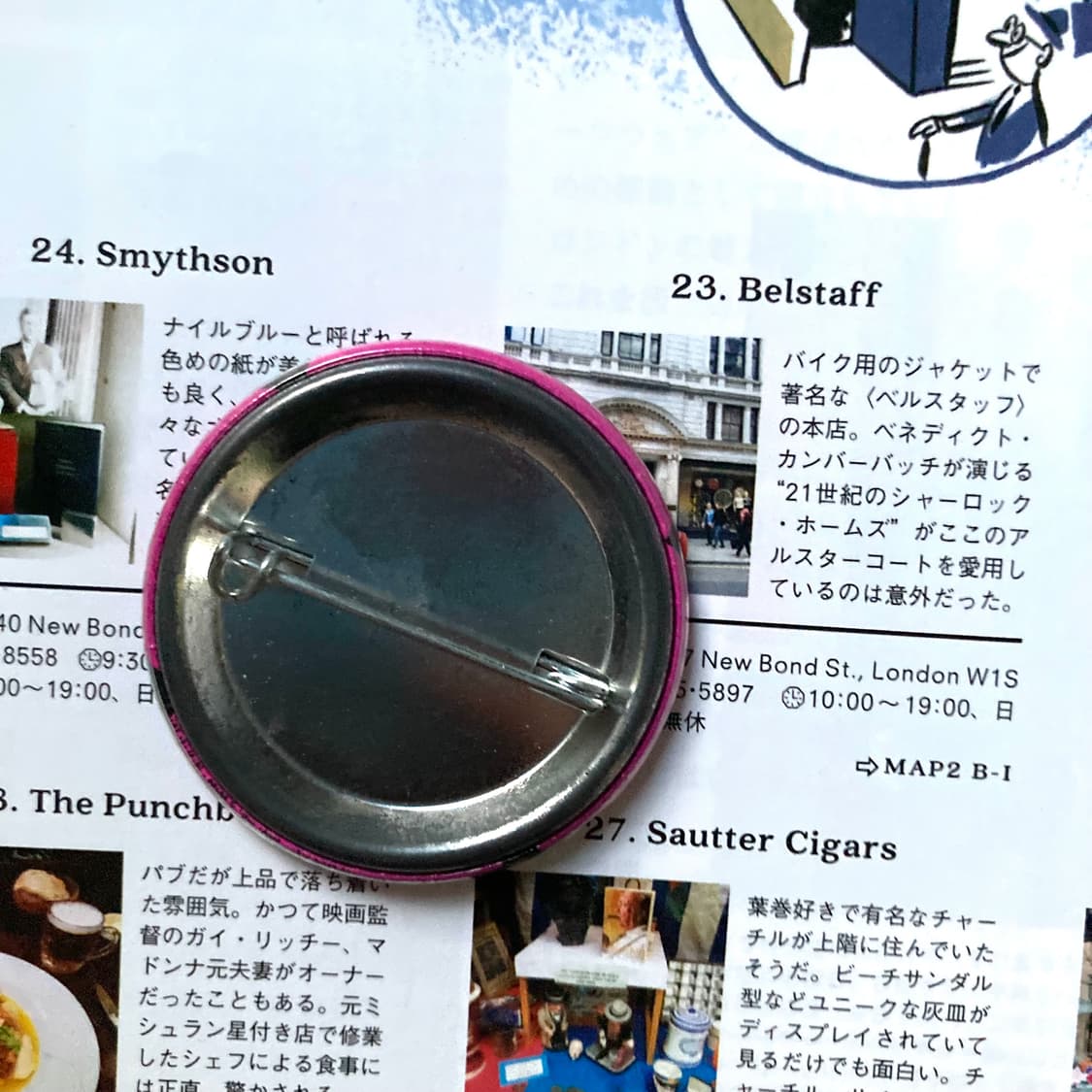 빈티지 MIGHTY MOUTH 마이티 마우스 핀 버튼 뱃지 브로치 상품이미지2