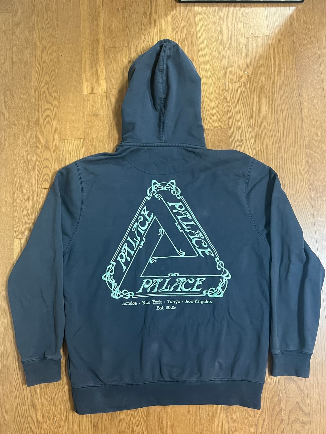 XXL 2XL 팔라스 트라이 르 뵈르 자수 후드 네이비 후디 상품이미지1