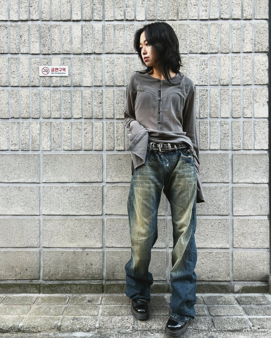 디젤 풀 워싱 그런지 데님진 상품이미지5