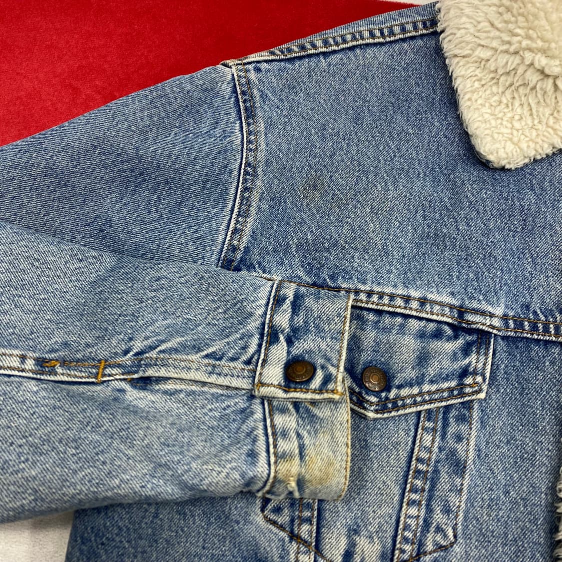 90s 리바이스 쉐르파 트러카자켓 S 상품이미지5