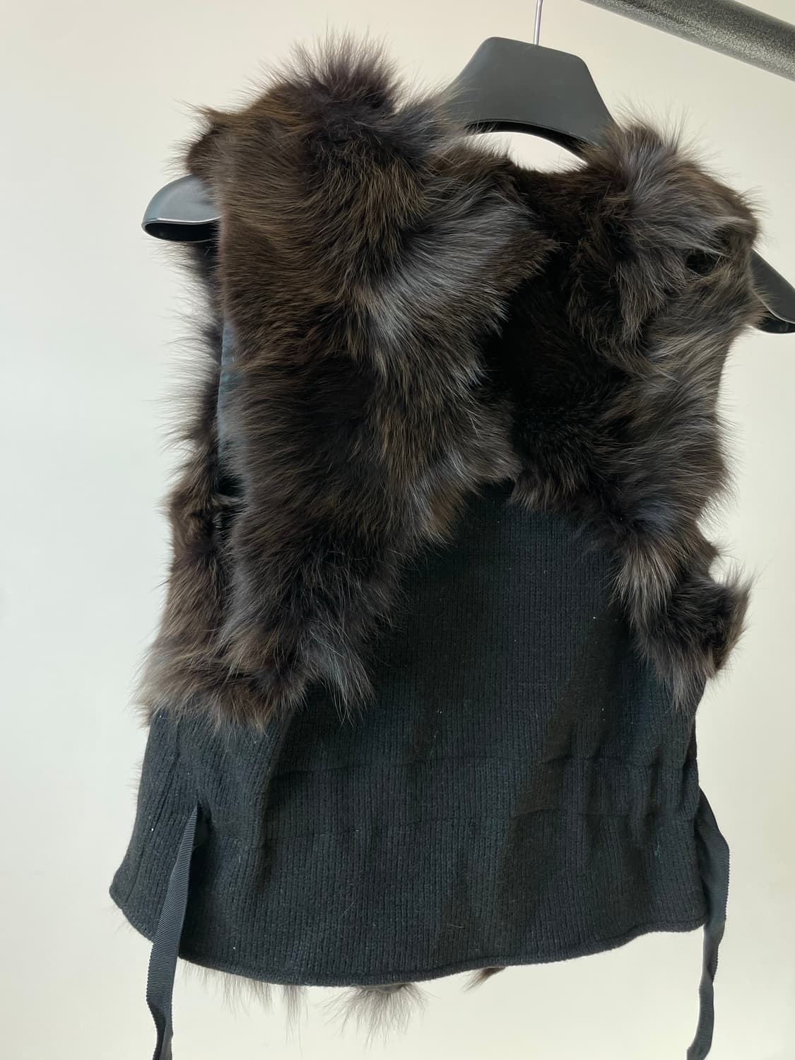 SYSTEM 시스템 폭스 퍼 베스트 상품이미지4