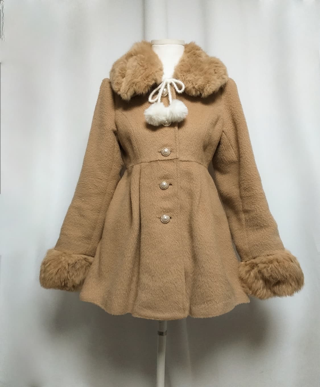 빈티지 코트 라떼로맨틱히메갸루 달천 대장 핀터깔 캐캐체 플레어자켓 모리걸 상품이미지1