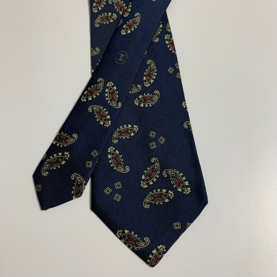 샤넬(CHANEL) 페이즐리 명품넥타이 최상급 A+ 100실크 클래식룩 상품이미지5