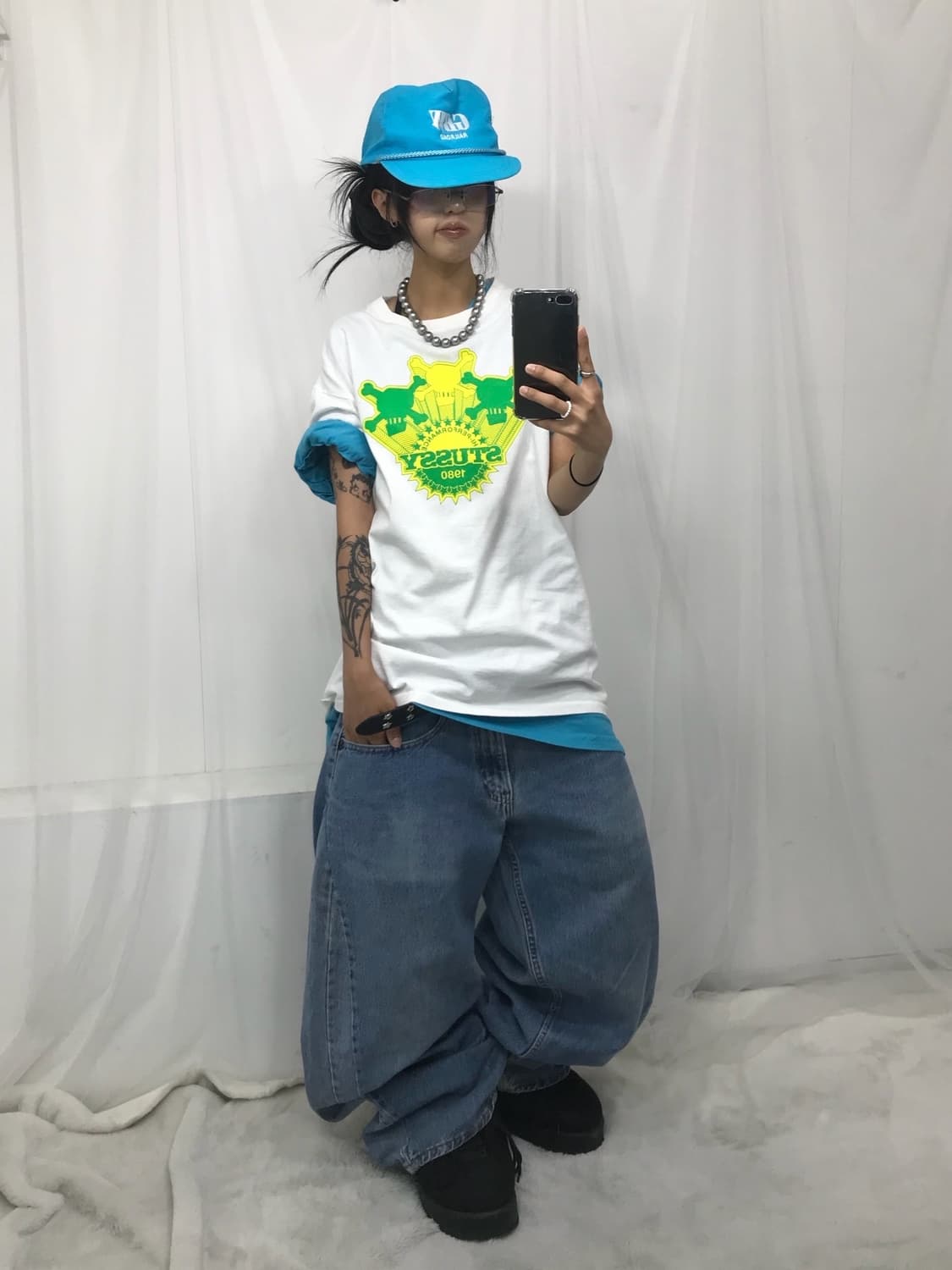 < Stussy Skull !!!!! T-shirt > 상품이미지3