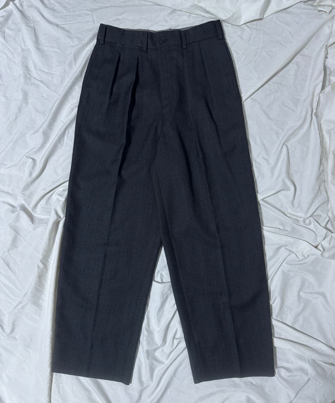 요지야마모토 lq ys for men 헤링본 울 슬랙스 구르카 팬츠 상품이미지1