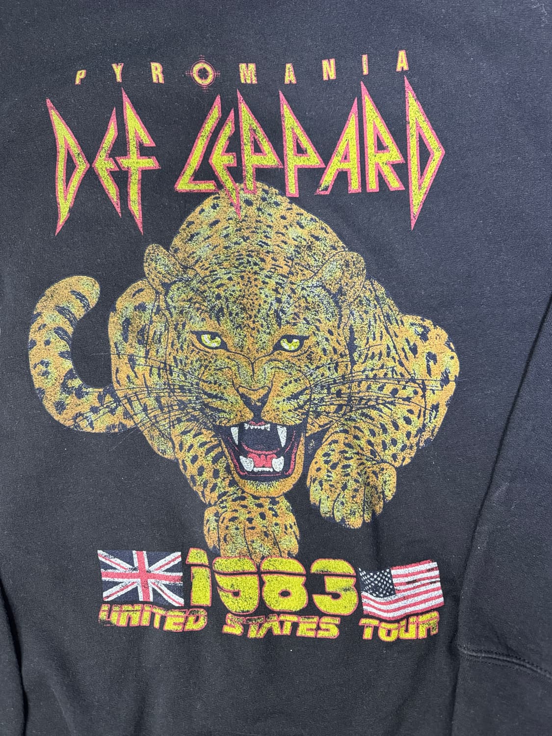 빈티지 데프 레파드 1983 pyromania tour 스웻 맨투맨 XL 상품이미지2