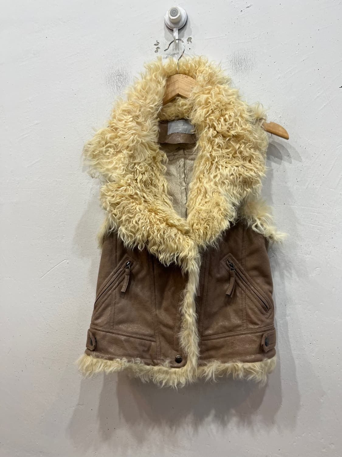 mesense 무스탕 양털 베스트 조끼 상품이미지2