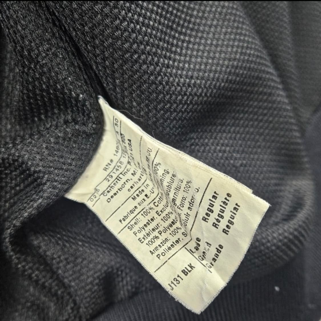 [L]칼하트 액티브 자켓 j131 블랙 상품이미지4