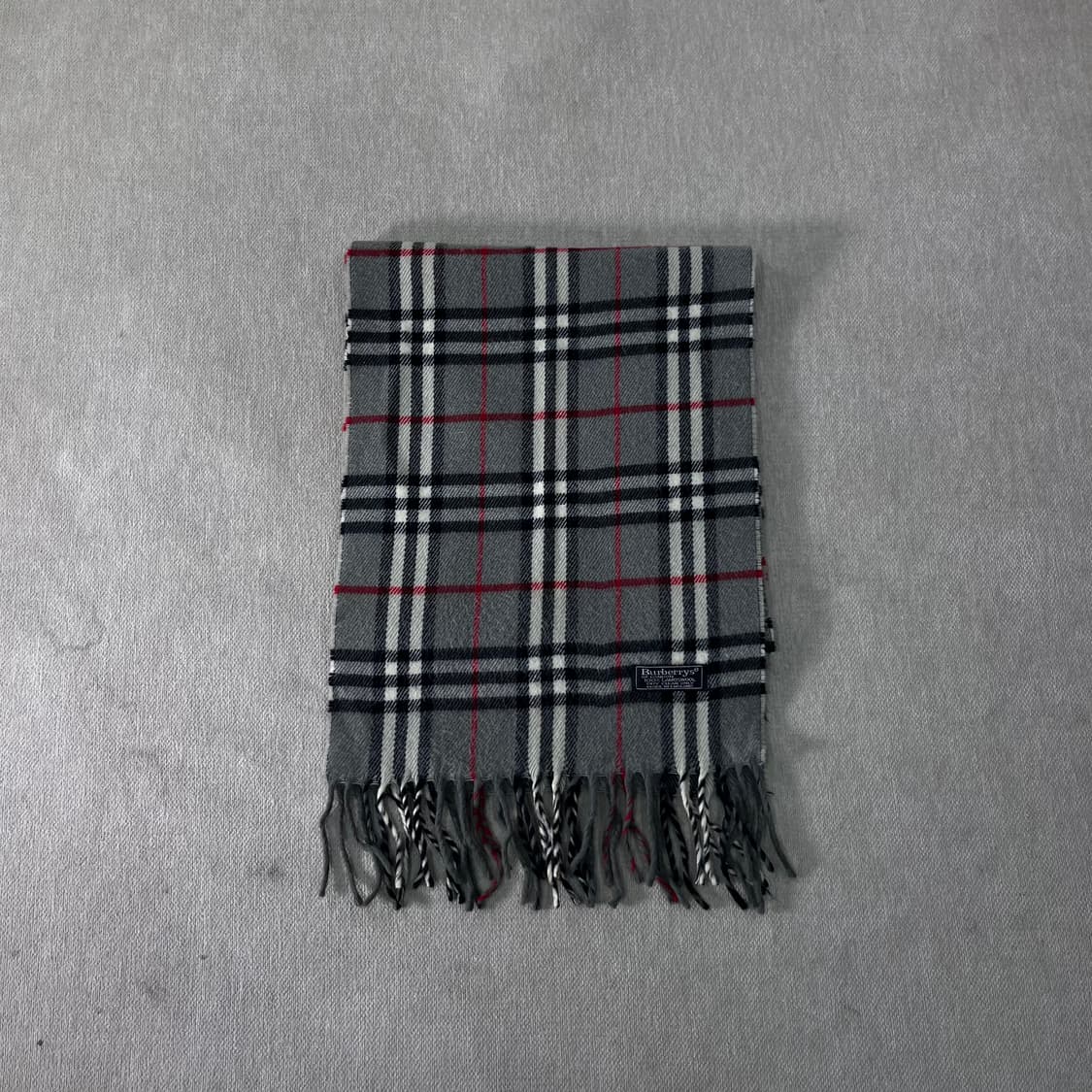 버버리 노바체크 램스울 그레이 머플러 상품이미지2
