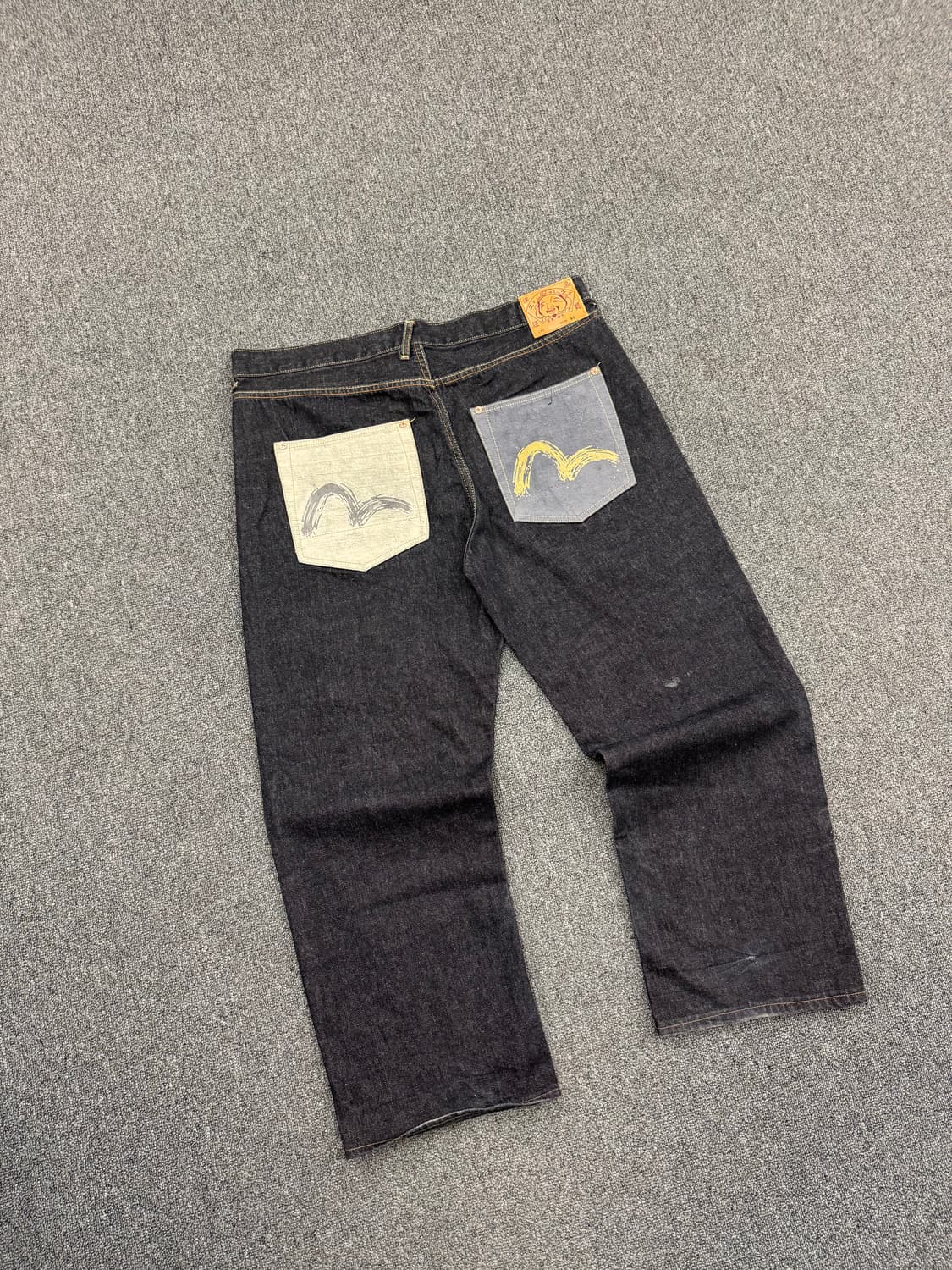 40)에비수 빈티지 앞포켓 흑청 데님팬츠 상품이미지2