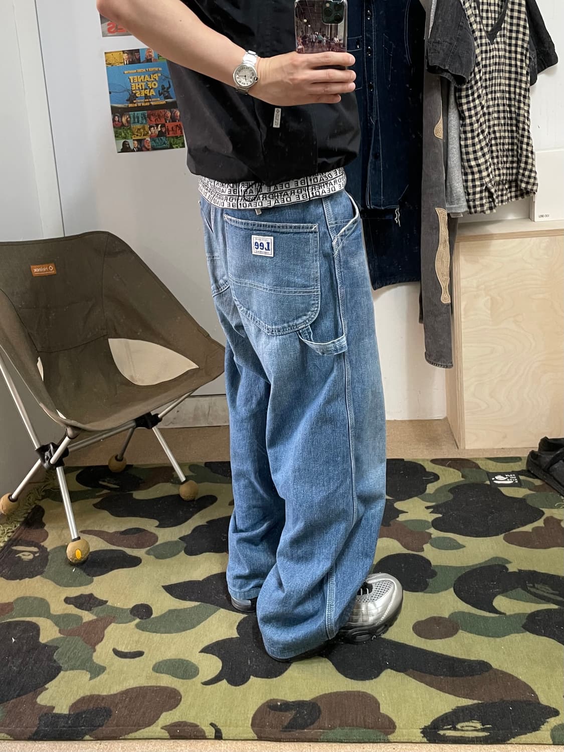 리 카펜터 데님팬츠 (made in japan) (M) 상품이미지1