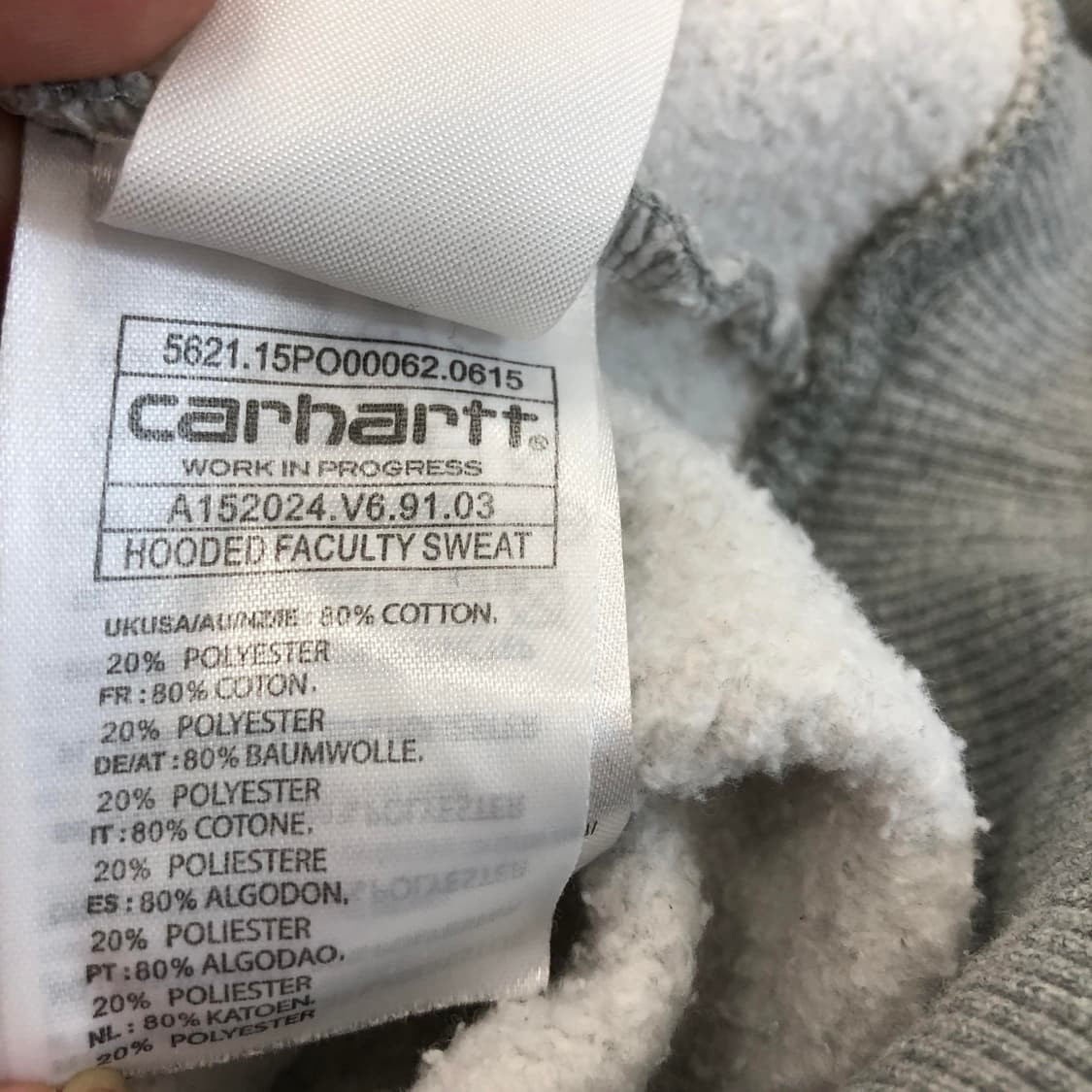 칼하트 후디드 패컬티 스웻 L 상품이미지6