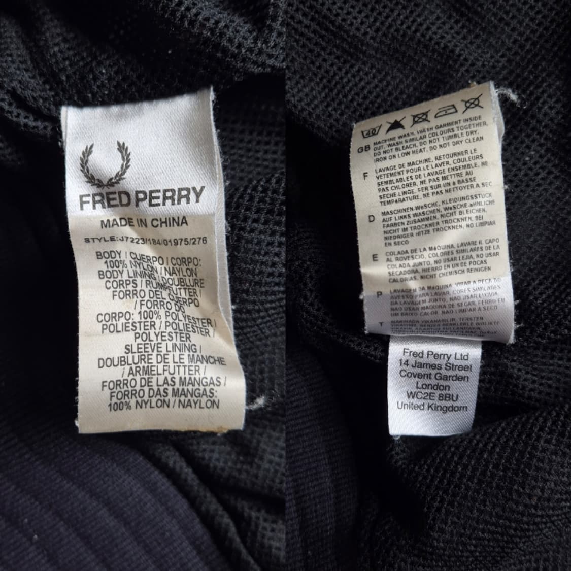 [S] 프레드페리 나일론 헤링턴 자켓 상품이미지9