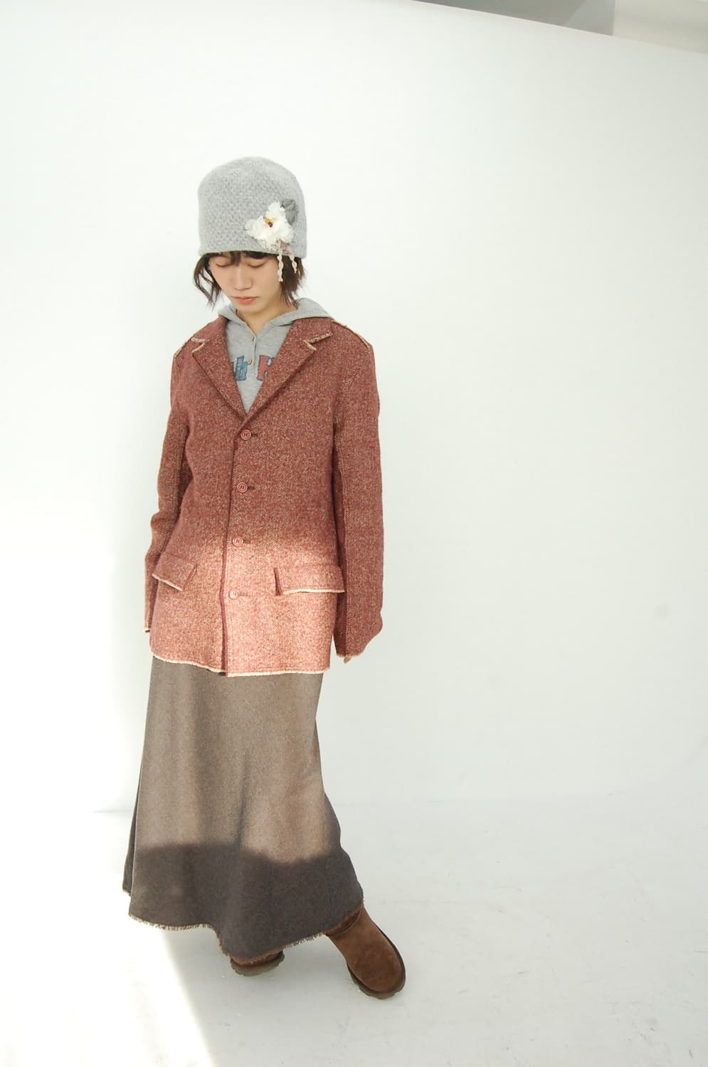 El midas fringe wool skirt 상품이미지4