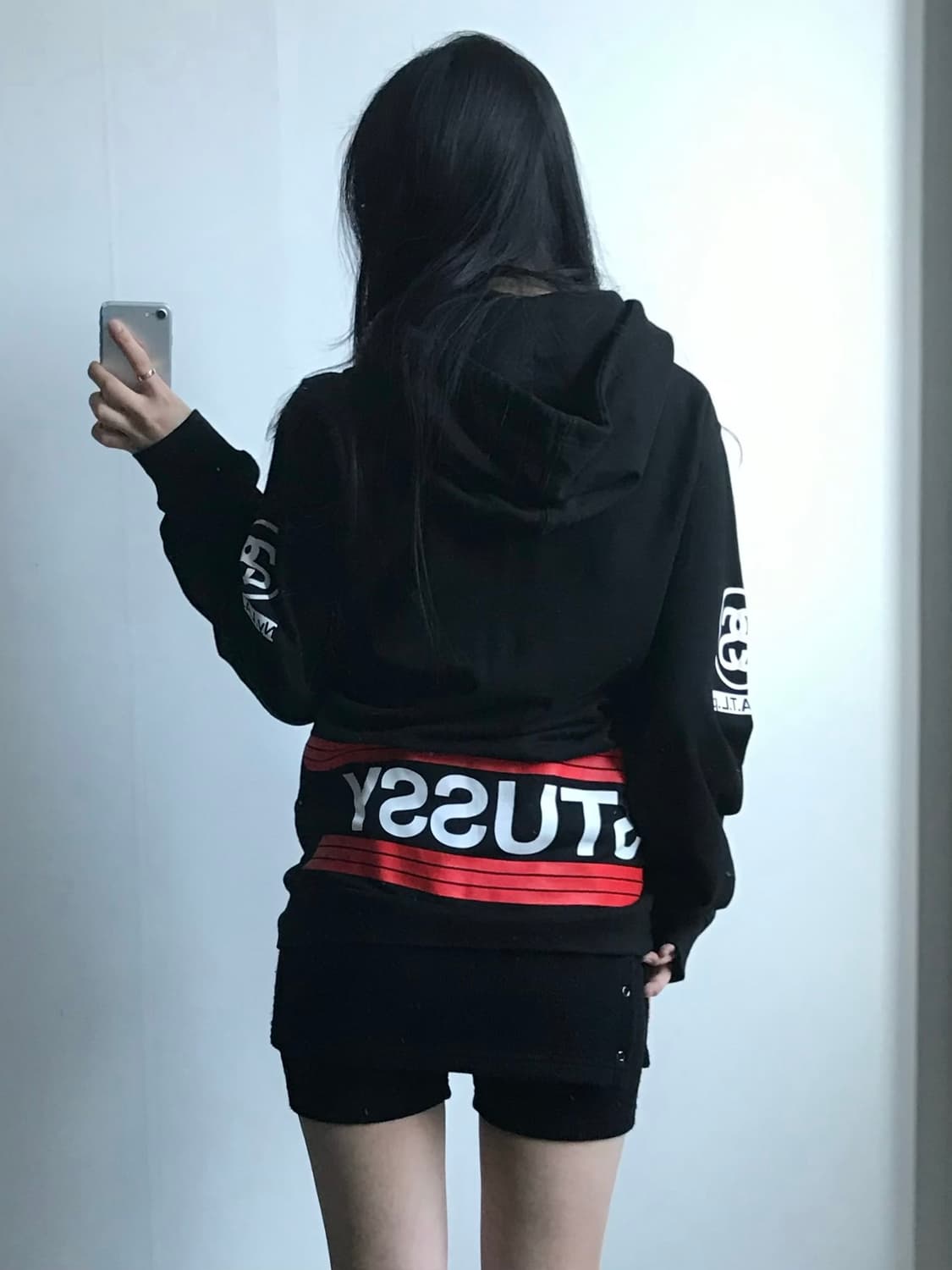 스투시 N4 1980 블랙 후드티 상품이미지2