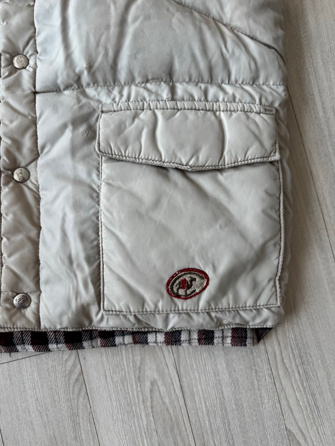 빈티지 카멜 다운 베스트 상품이미지7