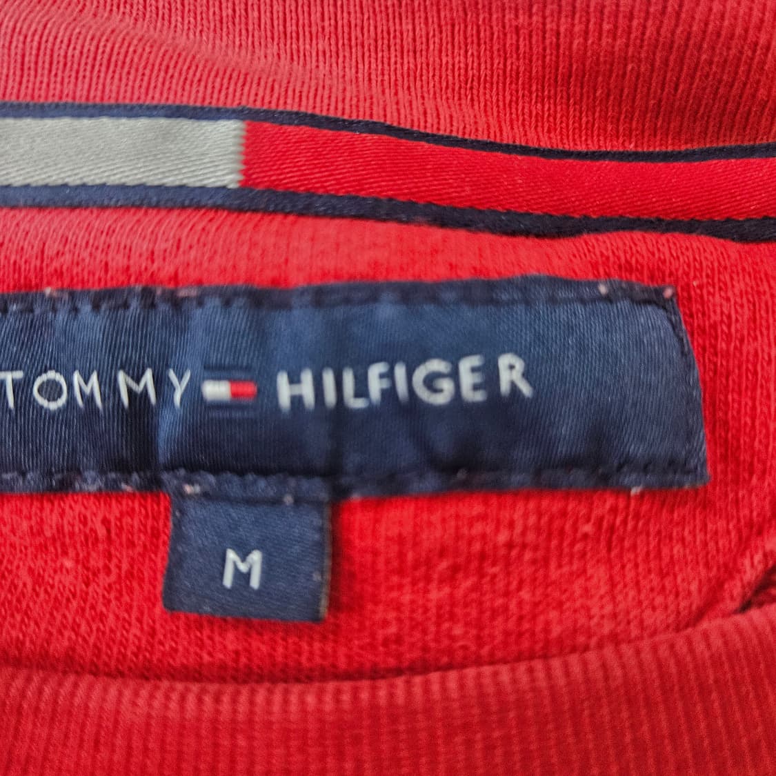 M 타미힐피거 로고 레드 맨투맨 0325Y 상품이미지3