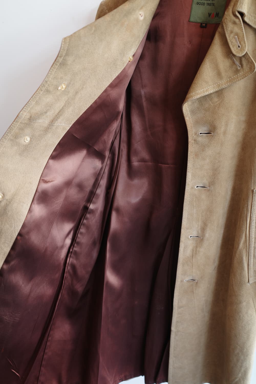VAN JAC 반자켓 리얼레더 트렌치 코트  상품이미지7
