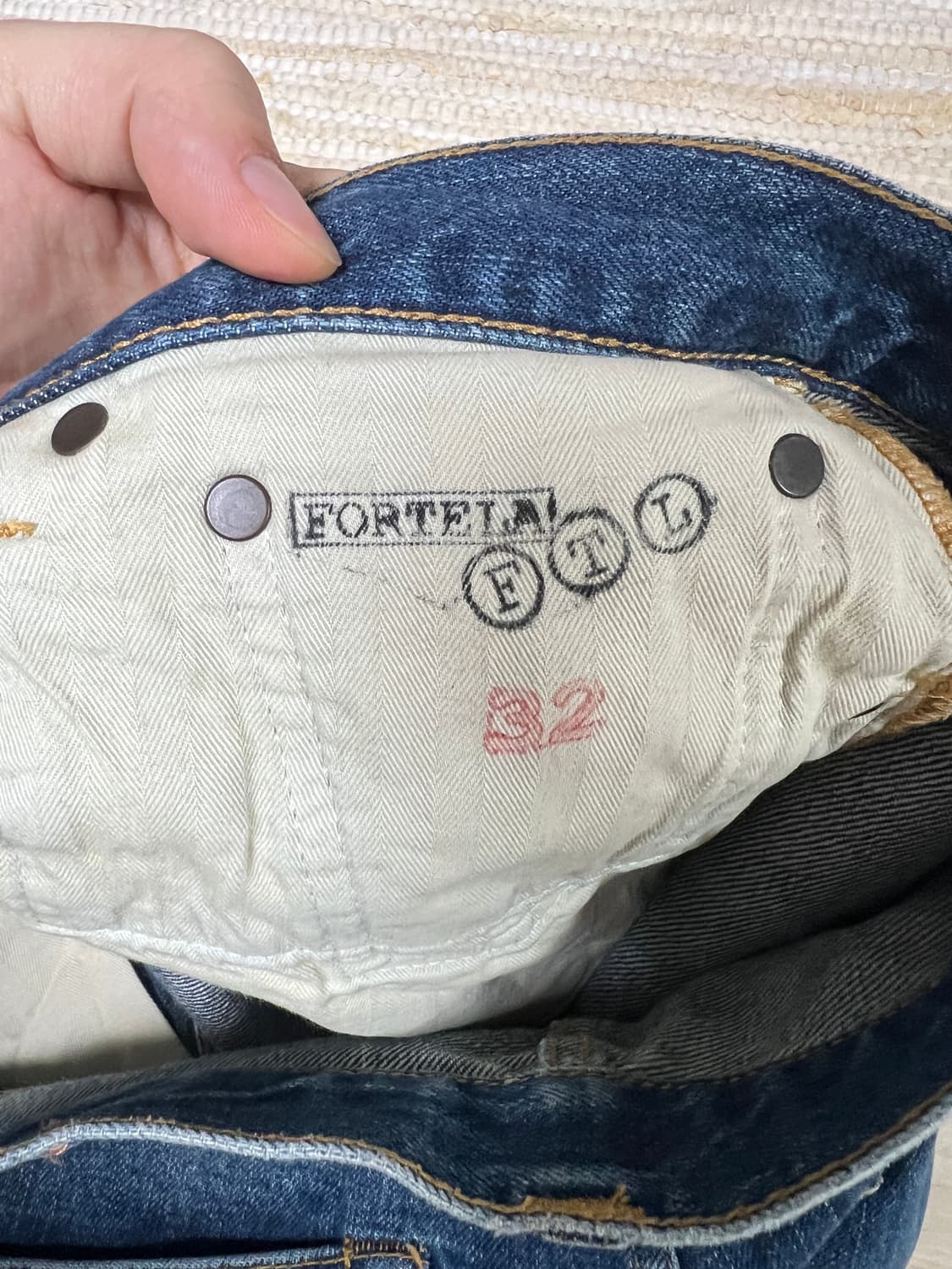 포르텔라(fortela) 셀비지 데님 팬츠(32) 상품이미지4