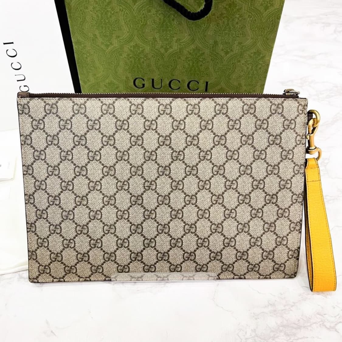 구찌 네오 빈티지 GG 수프림 클러치 상품이미지2