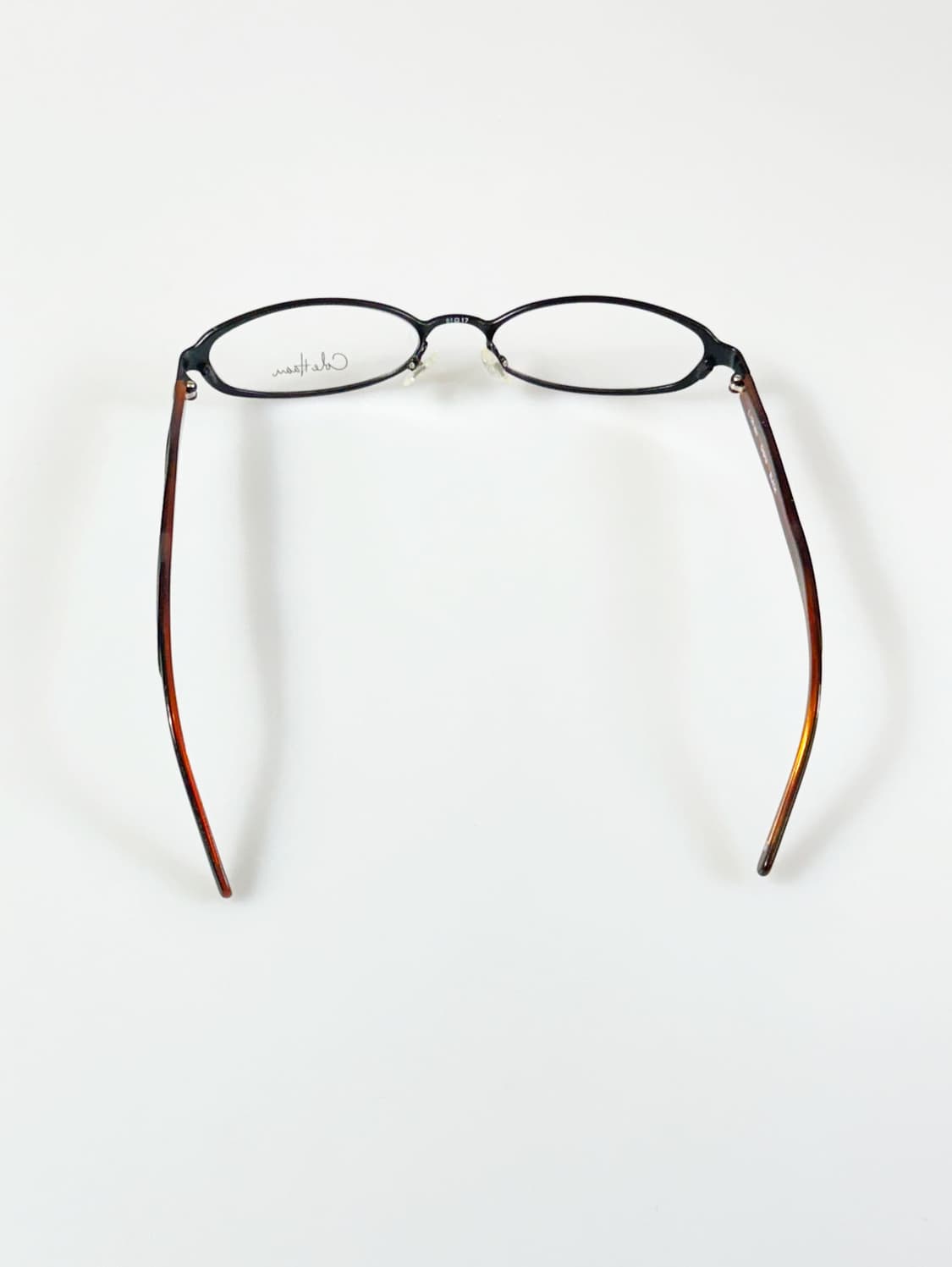 Cole Haan 블랙 슬림 오벌 프레임 빈티지 안경 상품이미지5