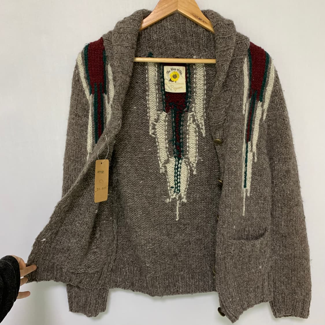 레이 빔즈 일본 빈티지 울 가디건 스웨터 남녀공용 상품이미지5