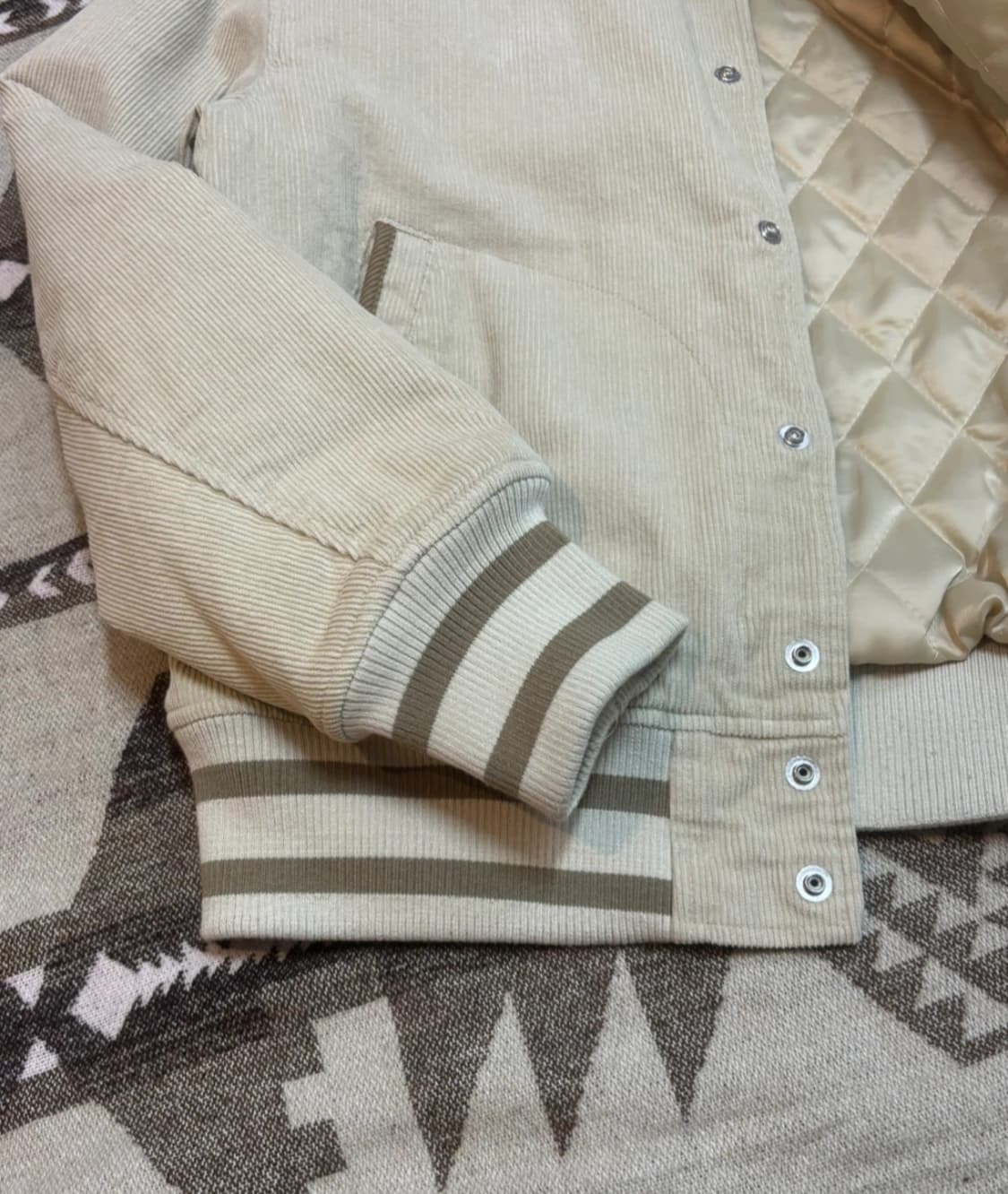 프리즘웍스 코듀로이 바시티 자켓/M 상품이미지4