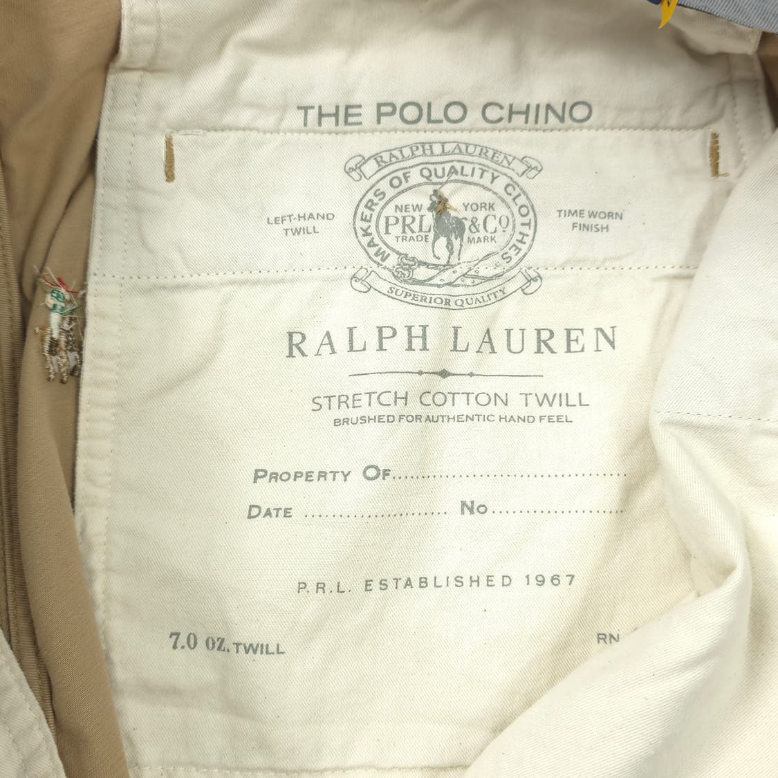 폴로 랄프로렌 올오버포니 스트레치 코튼 트윌 반바지 브라운 (36) 상품이미지6