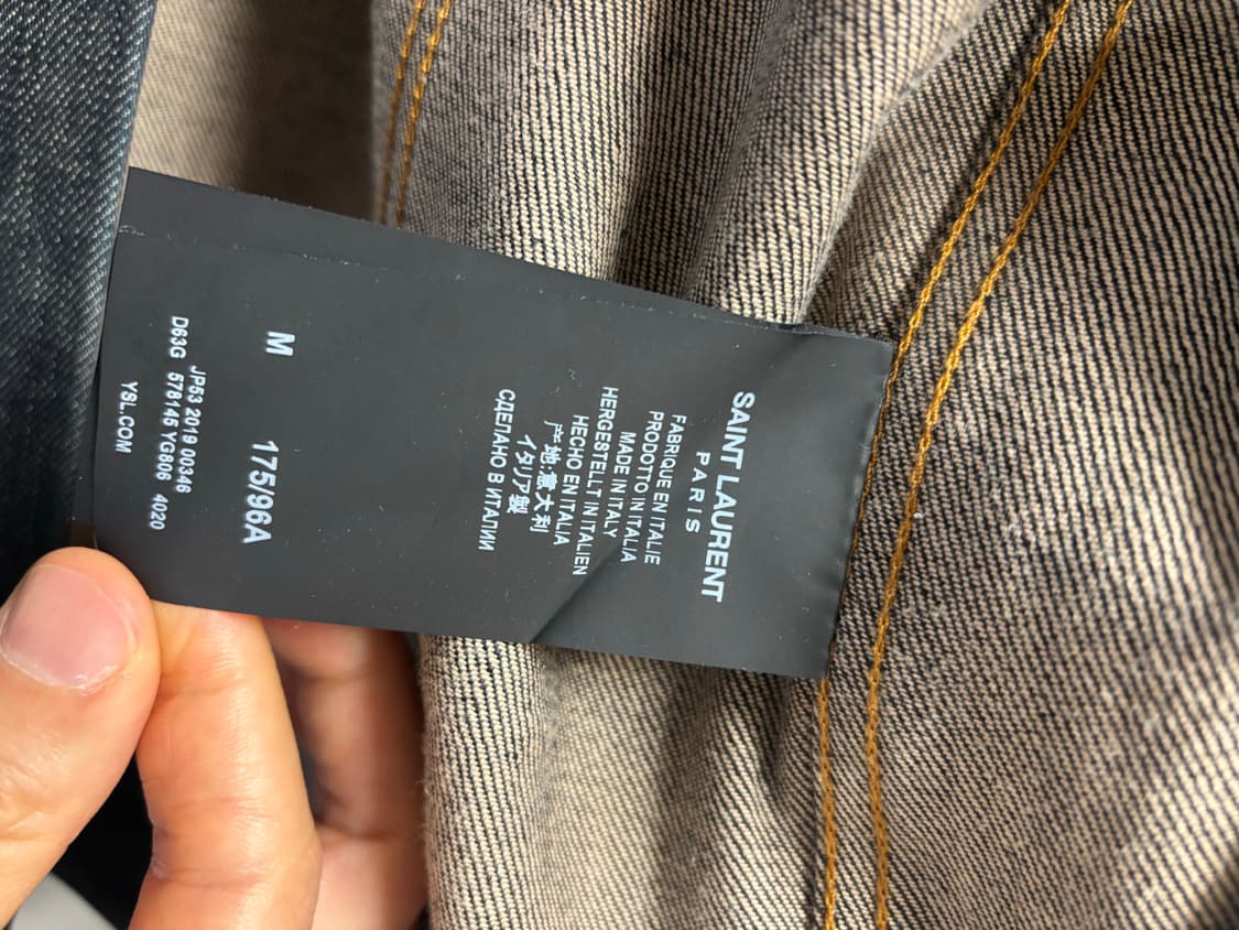 [M] 생로랑 클래식 데님 자켓 인디고 상품이미지10