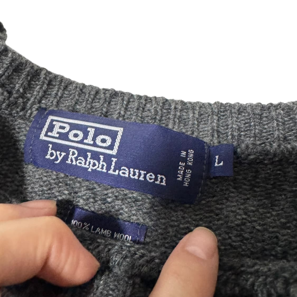 폴로 랄프로렌 그레이 울니트 상품이미지3