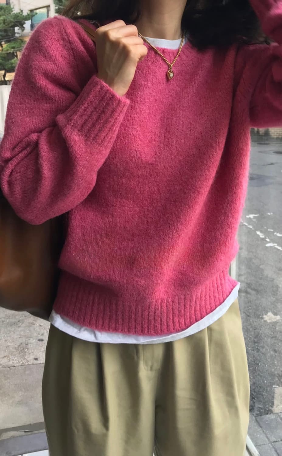 시엔느 모마 울스웨터 핑크 팝니다. 상품이미지2